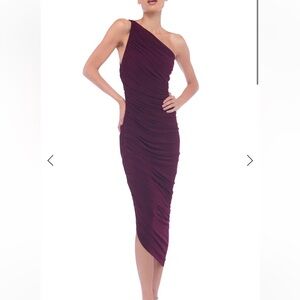 NORMA KAMALI One-Shoulder PLUM Dress